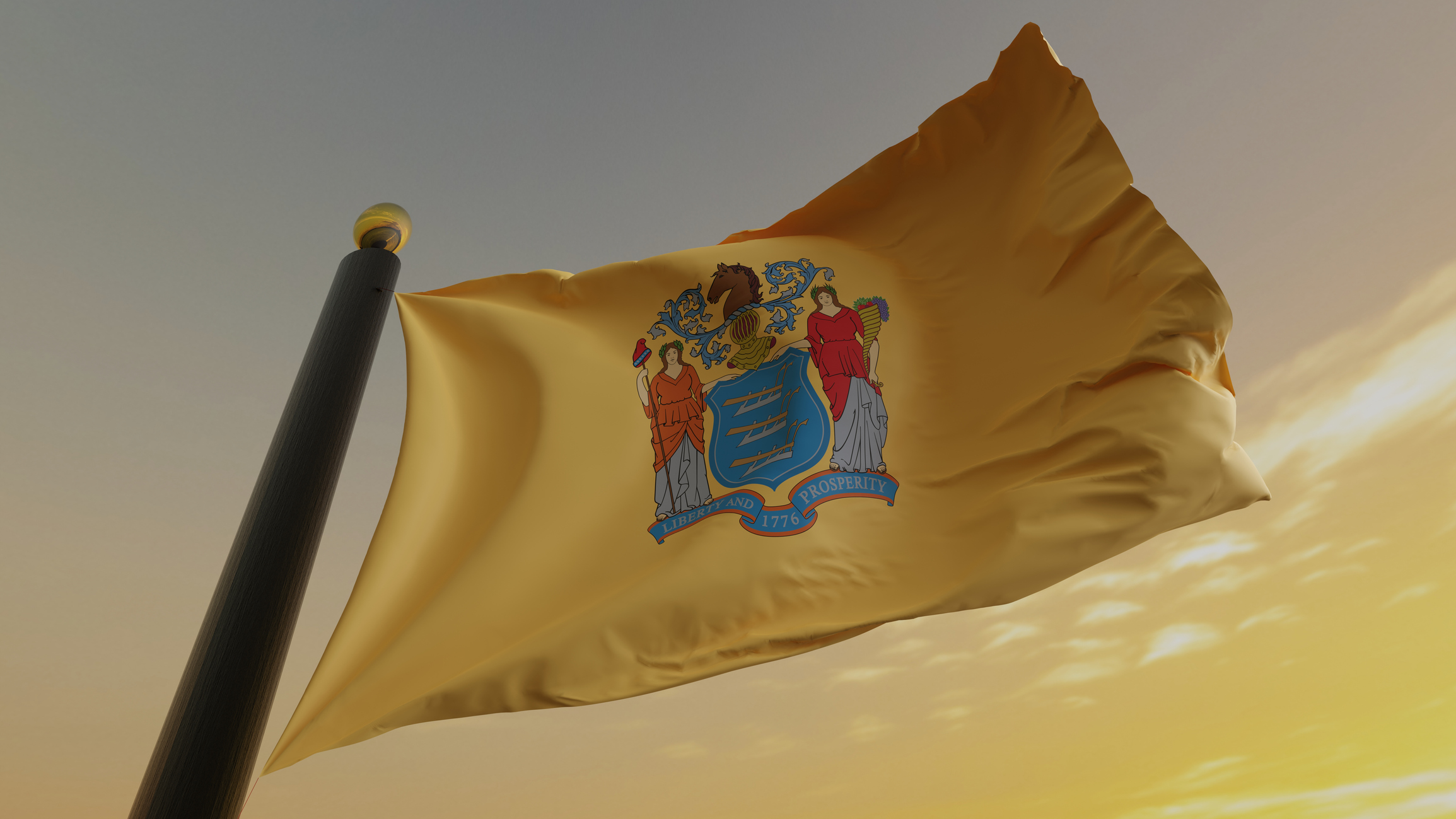 Flag of the US State of New Jersey