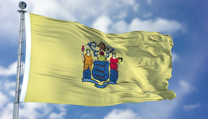 New Jersey Waving Flag