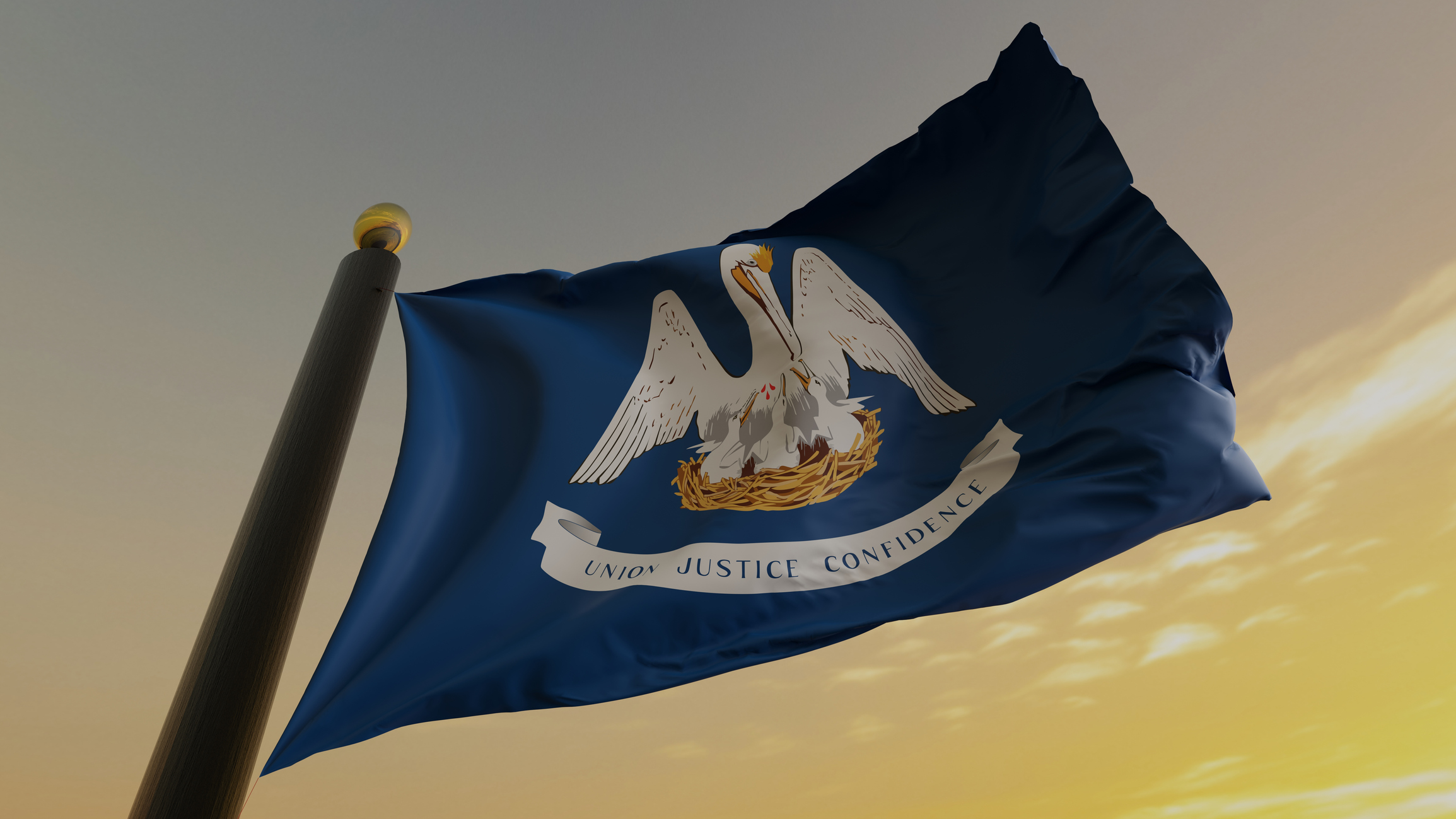 Flag of the US State of Louisiana