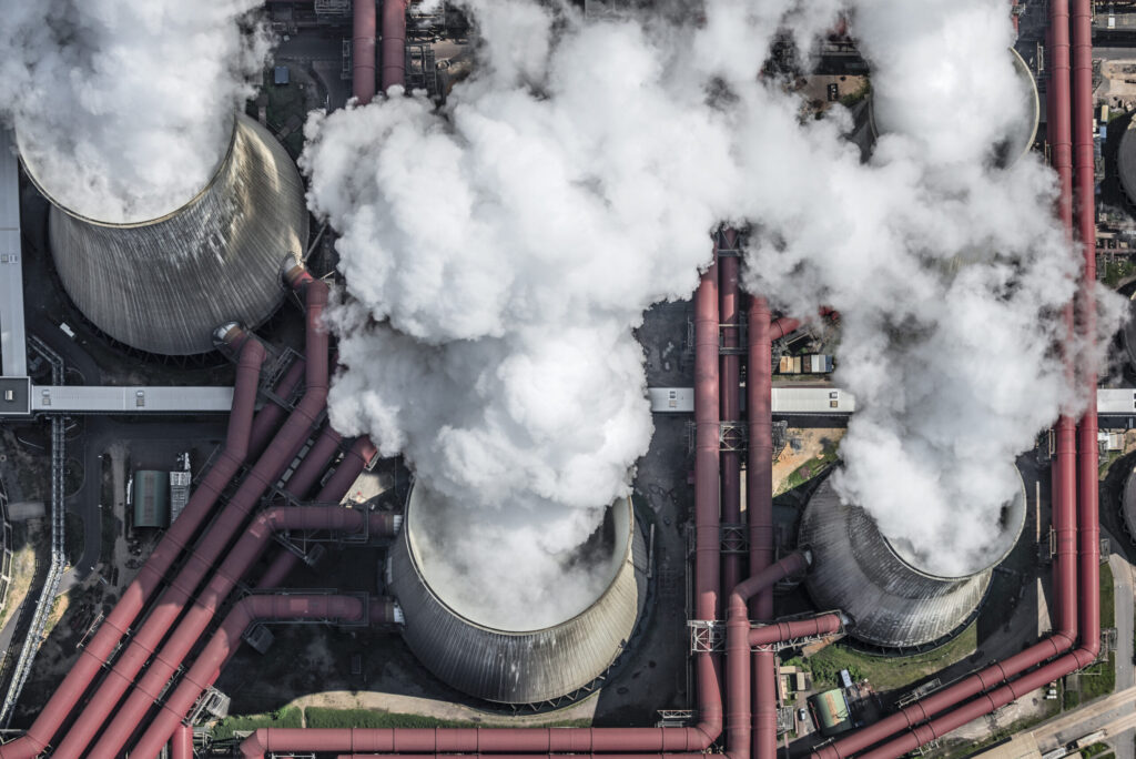 Smoke-stacks-view-from-above