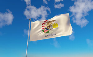US state Illinois flag
