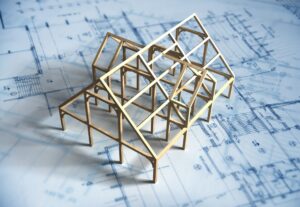 Model House and Blueprint