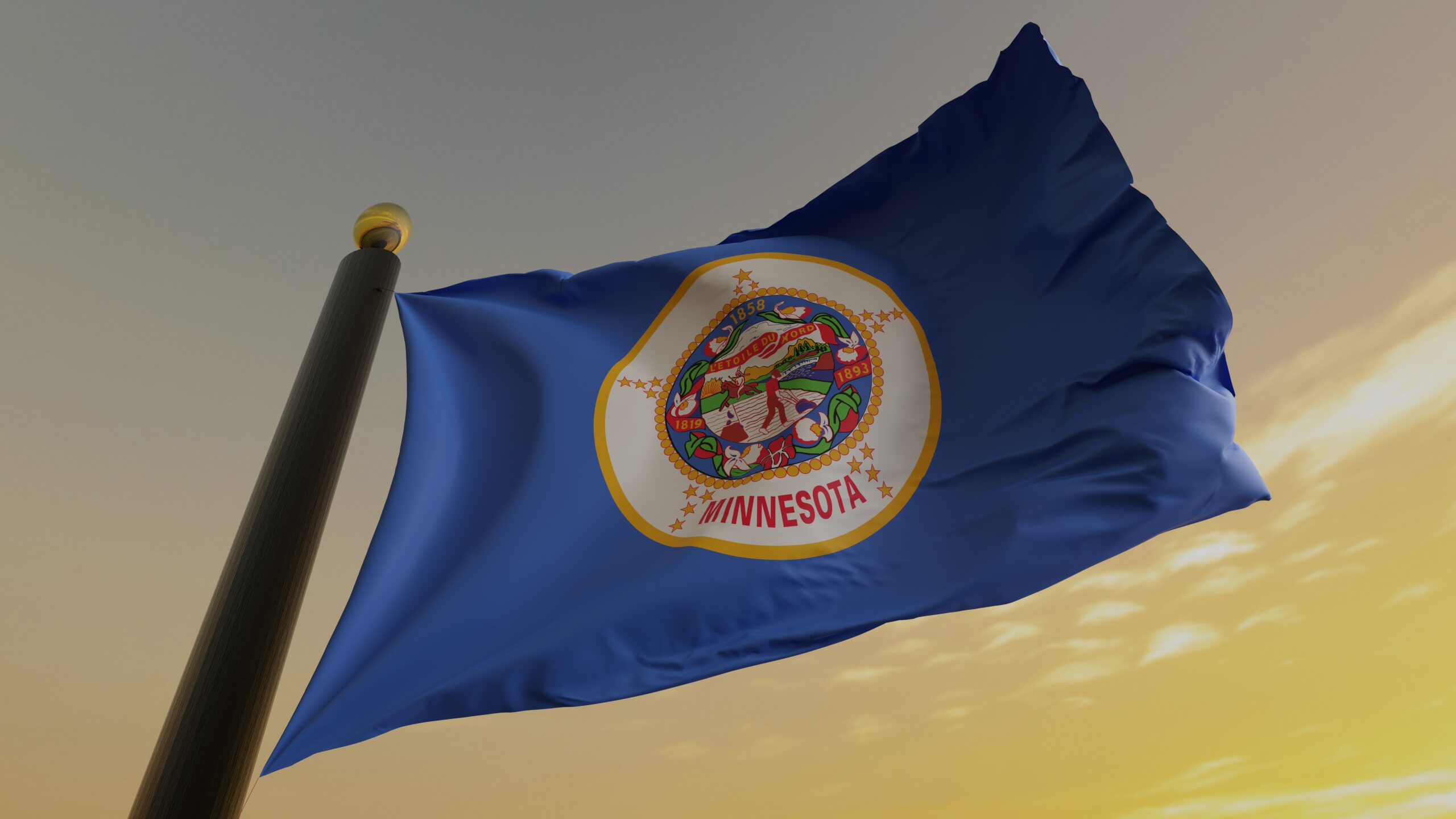 Flag of the US State of Minnesota